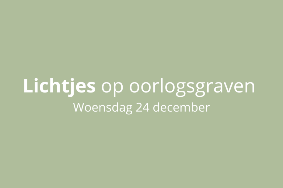 Lichtjes op oorlogsgraven